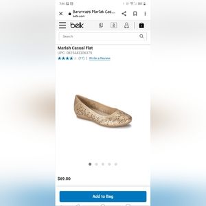 Baretraps size 10m light gold shoes